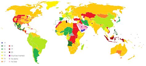 Age of consent in Asia